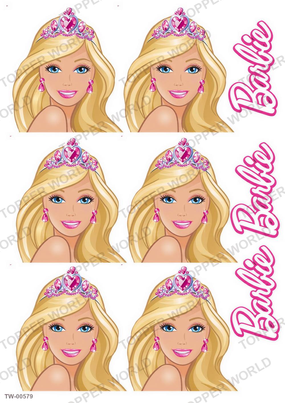 Barbie Topper Sheet 15 – A4 topper sheet