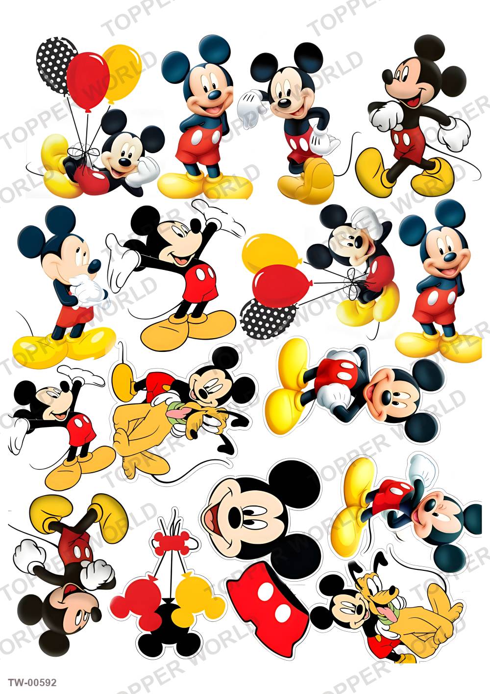 Mickey Mouse Topper Sheet 15 – A4 topper sheet