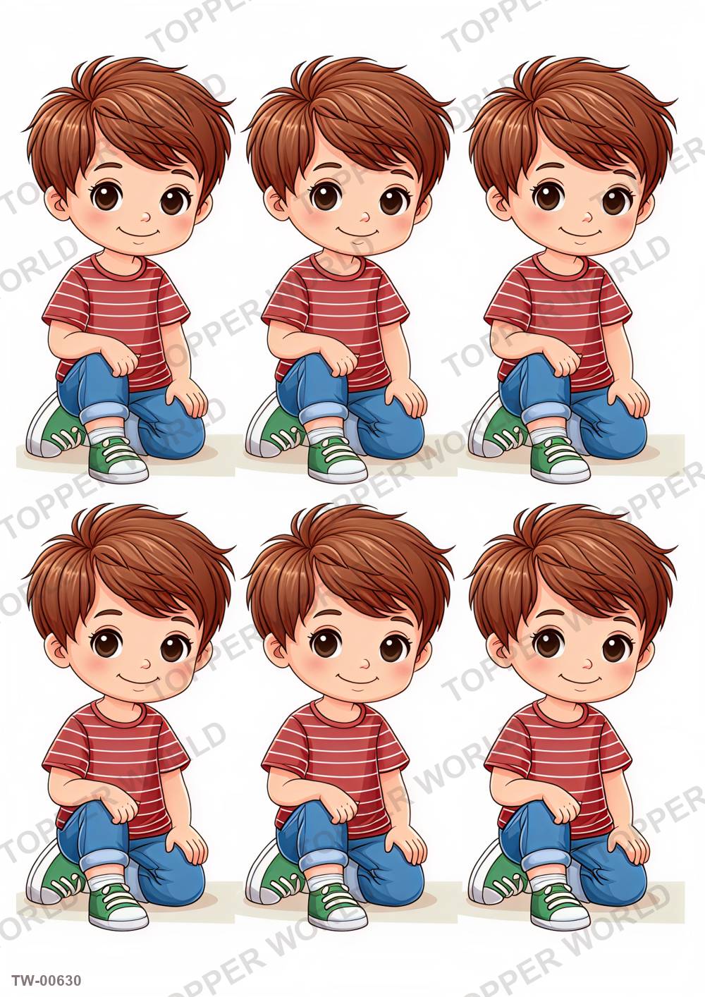 Little Boy Topper Sheet 16 – A4 topper sheet