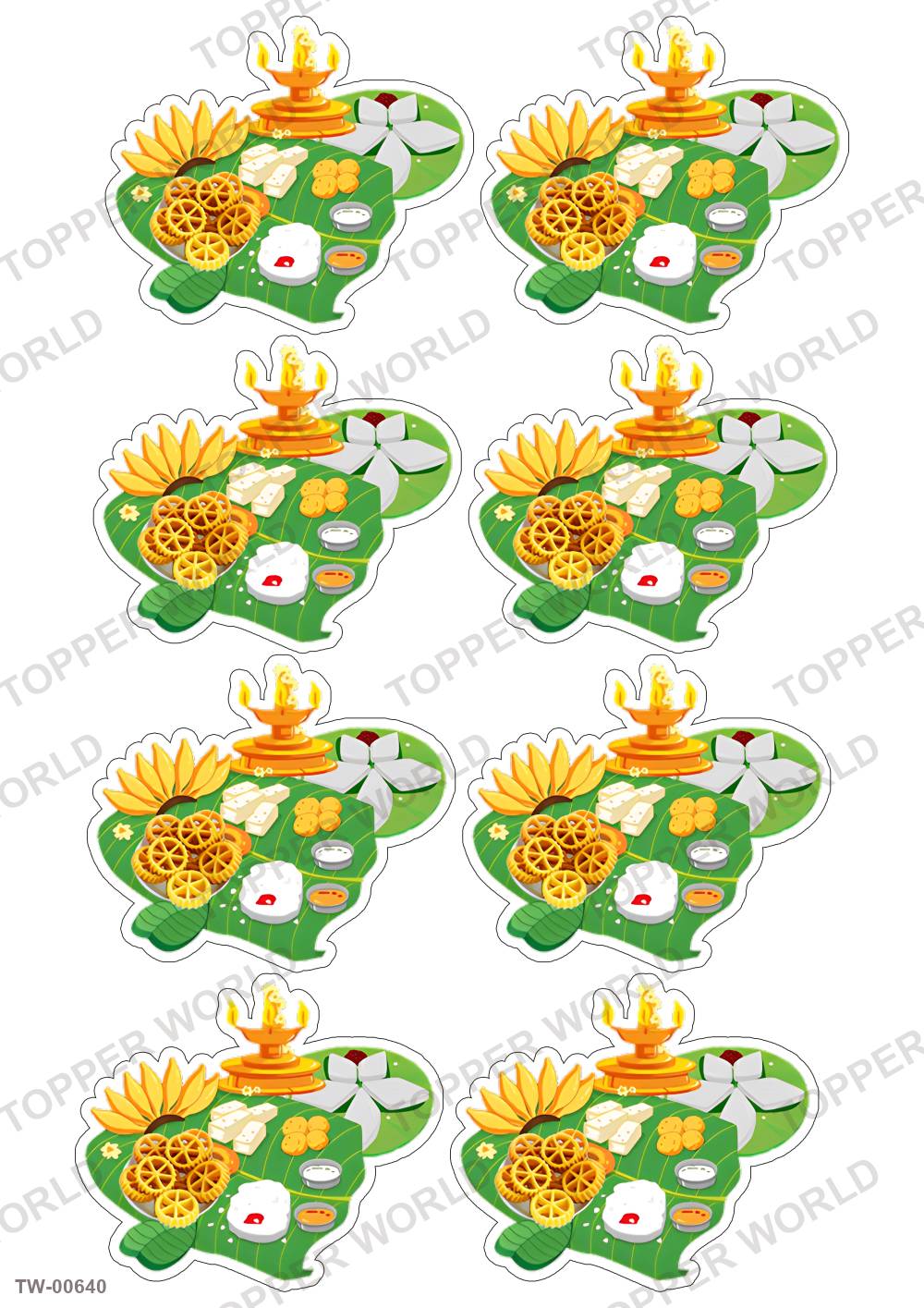 Happy New Year Topper Sheet 17 – A4 topper sheet