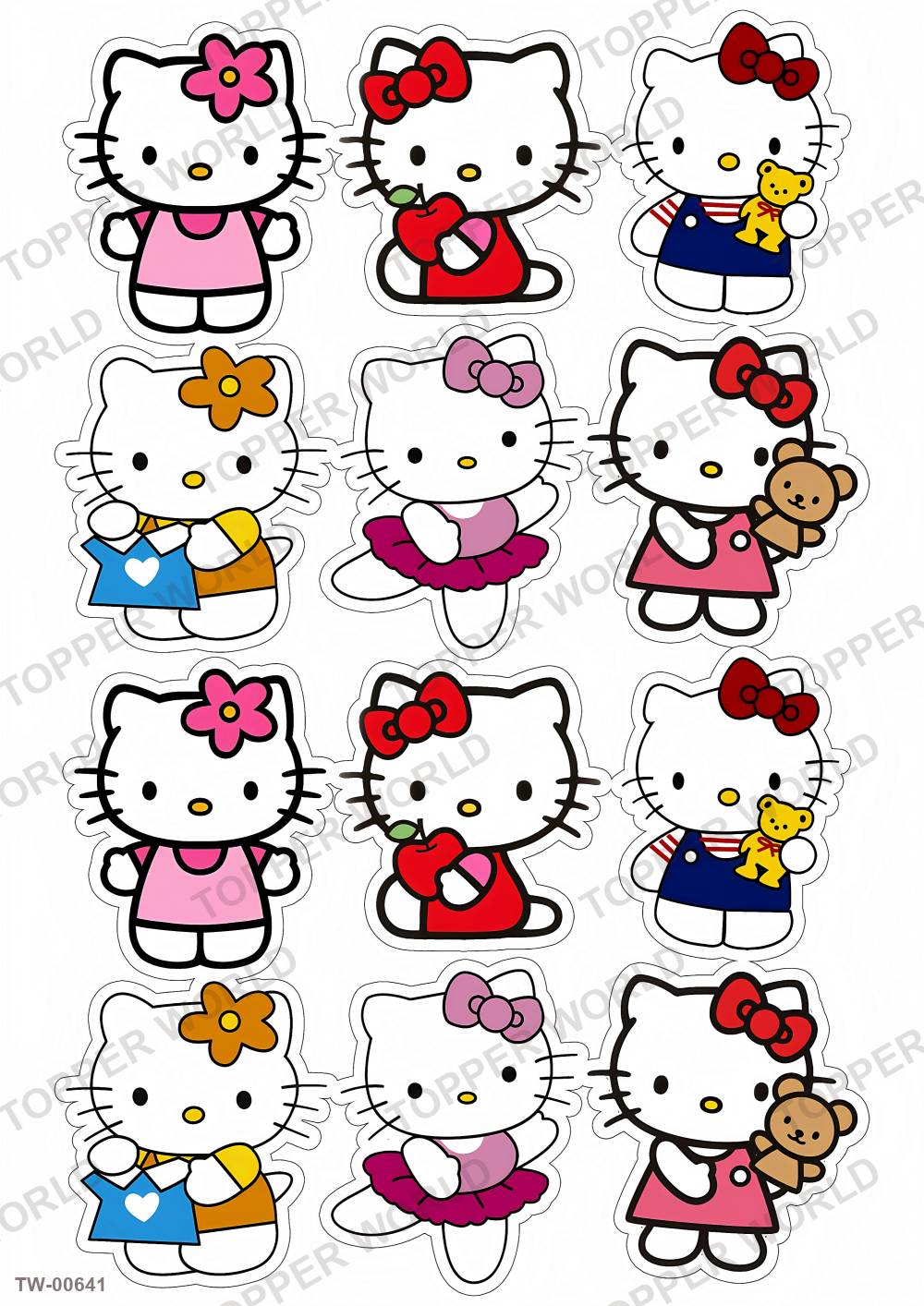 Hello Kitty Topper Sheet 17 – A4 topper sheet