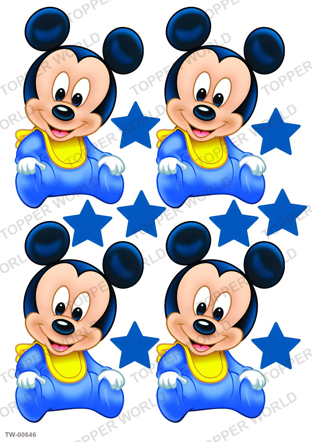 Mickey Mouse Topper Sheet 17 – A4 topper sheet