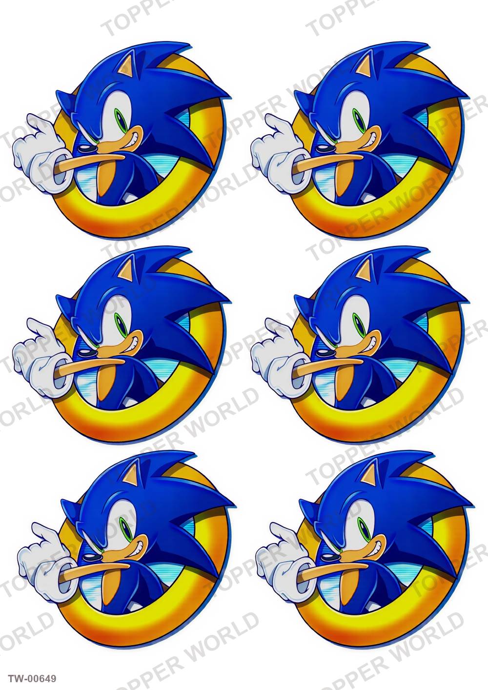 Sonic Topper Sheet 17 – A4 topper sheet