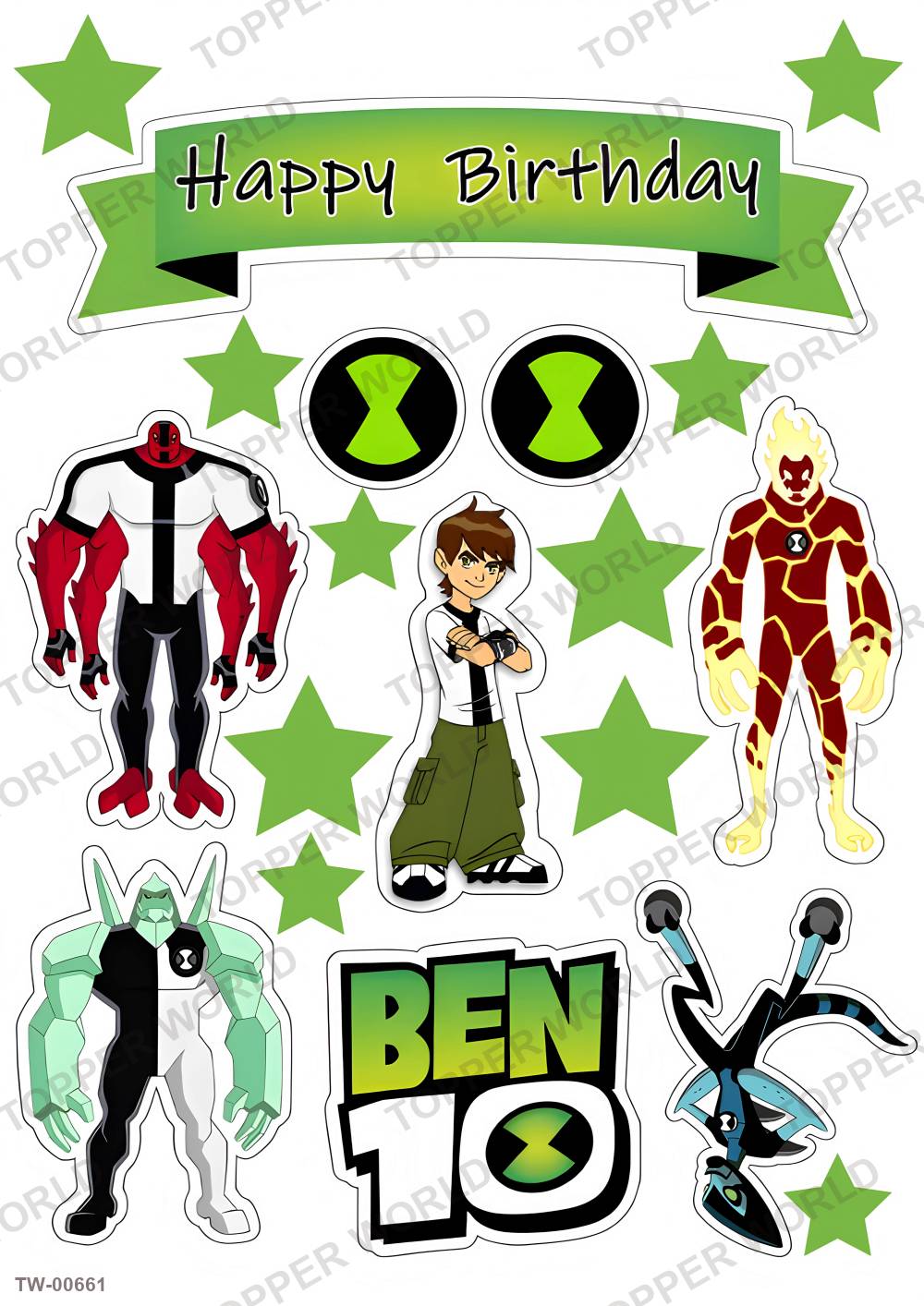 Ben 10 Topper Sheet 18 – A4 topper sheet