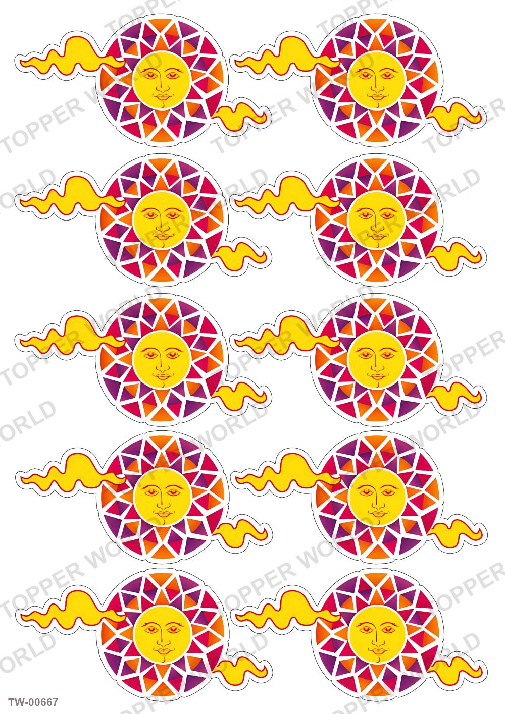 Happy New Year Topper Sheet 18 – A4 topper sheet