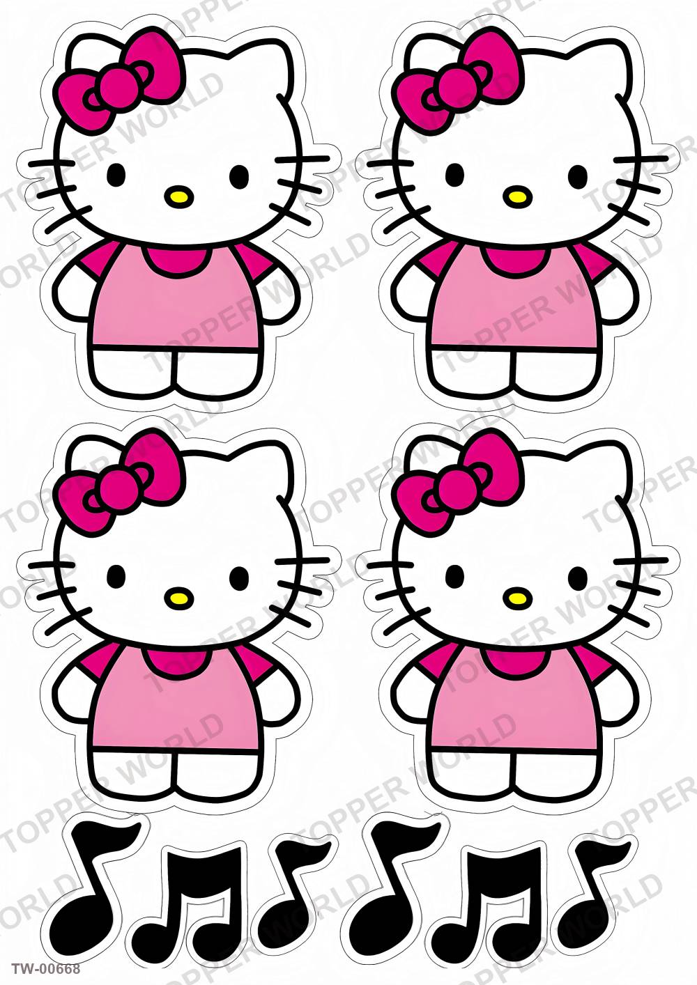 Hello Kitty Topper Sheet 18 – A4 topper sheet
