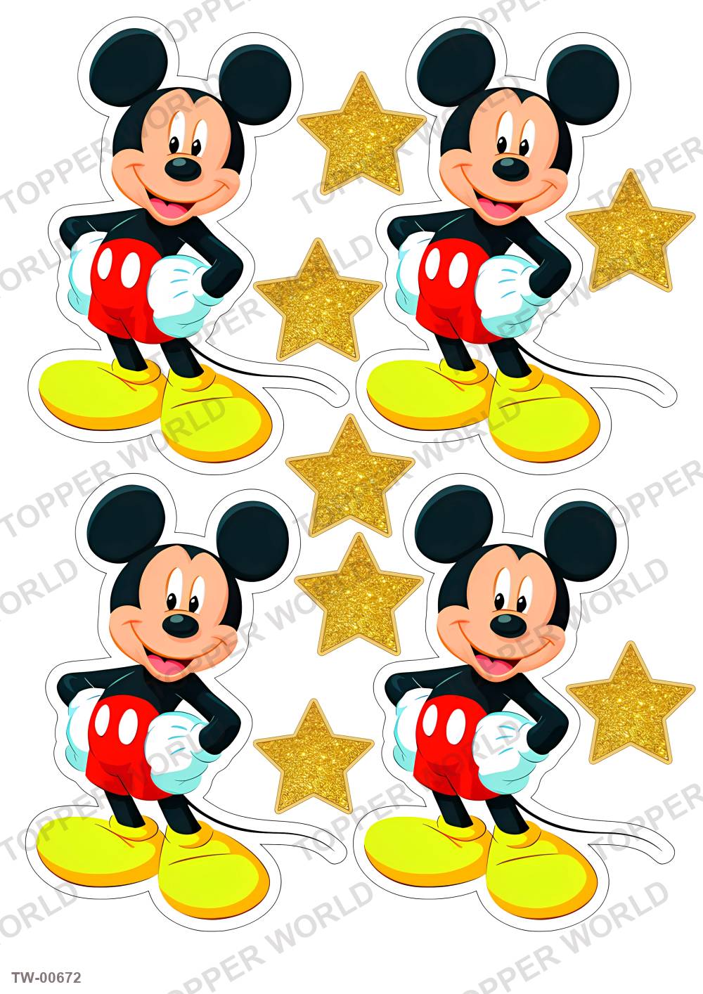 Mickey Mouse Topper Sheet 18 – A4 topper sheet