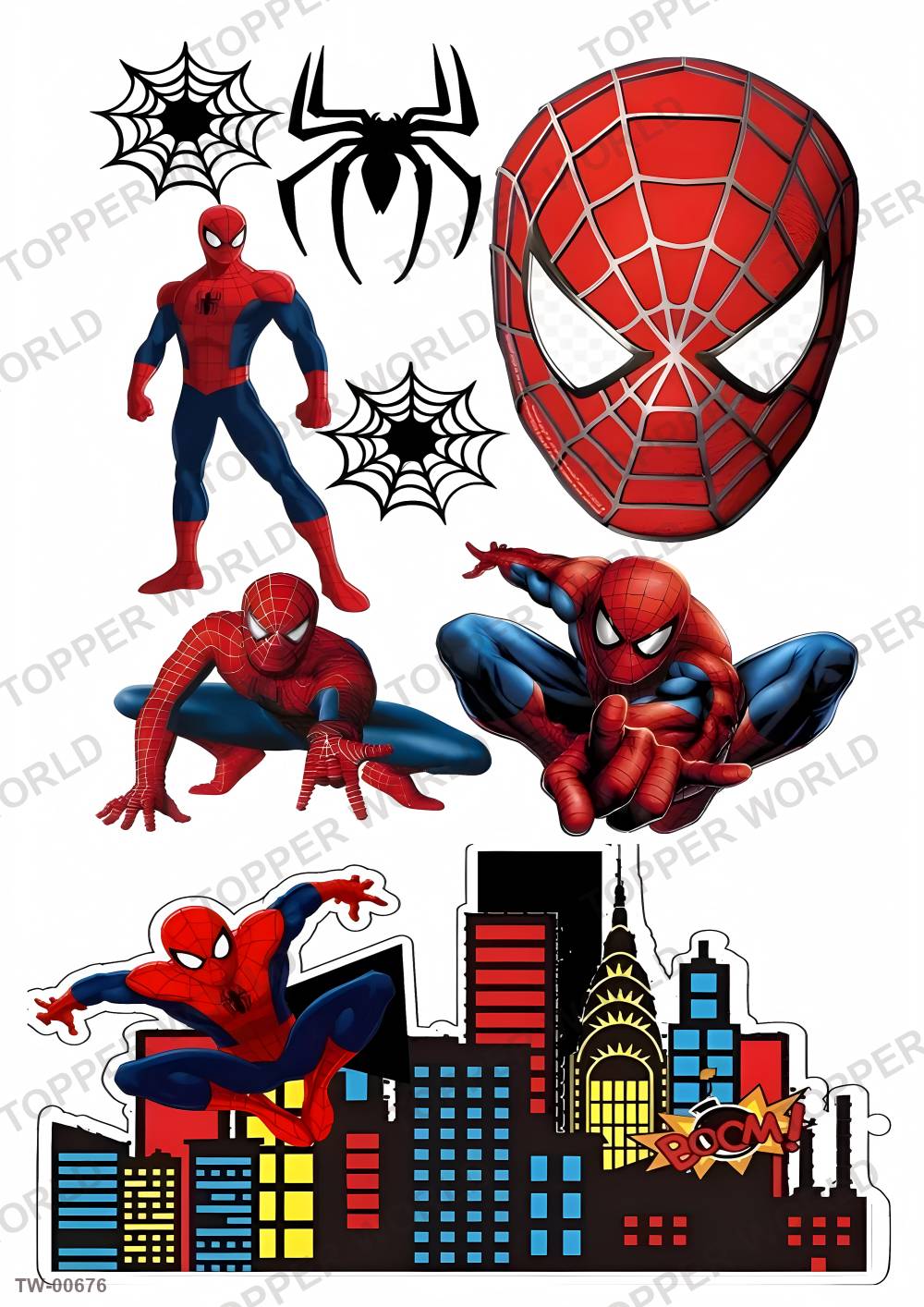 Spiderman Topper Sheet 18 – A4 topper sheet