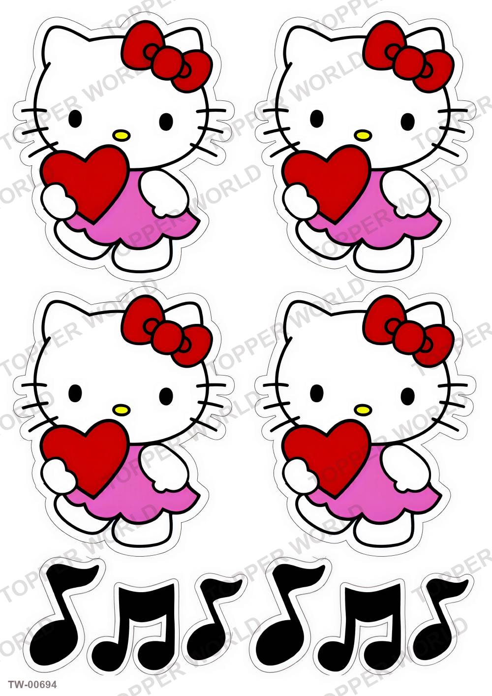 Hello Kitty Topper Sheet 19 – A4 topper sheet