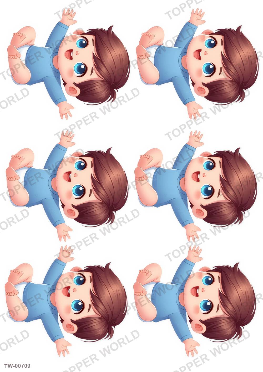Little Boy Topper Sheet 19 – A4 topper sheet