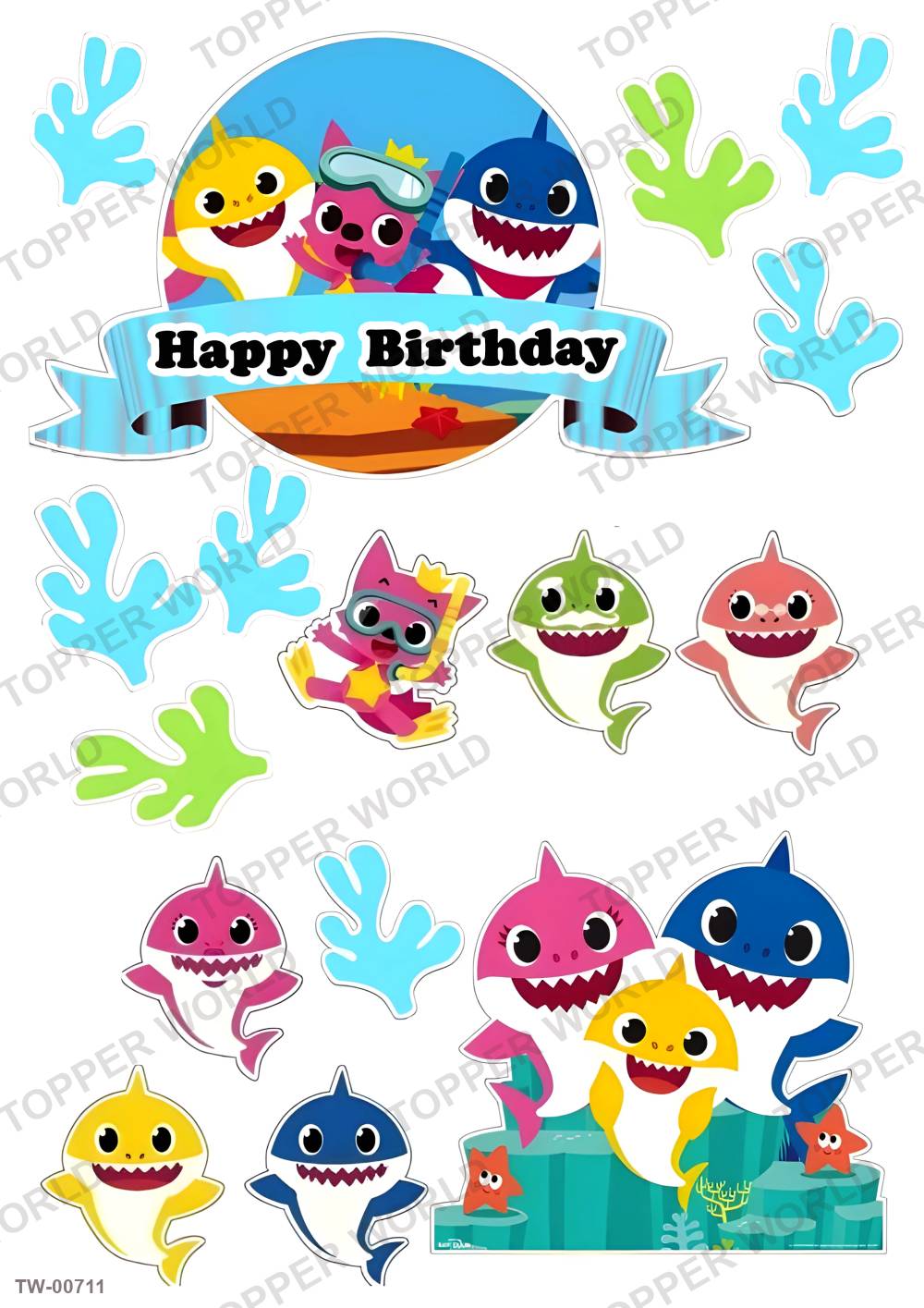 Animals Topper Sheet 20 – A4 topper sheet