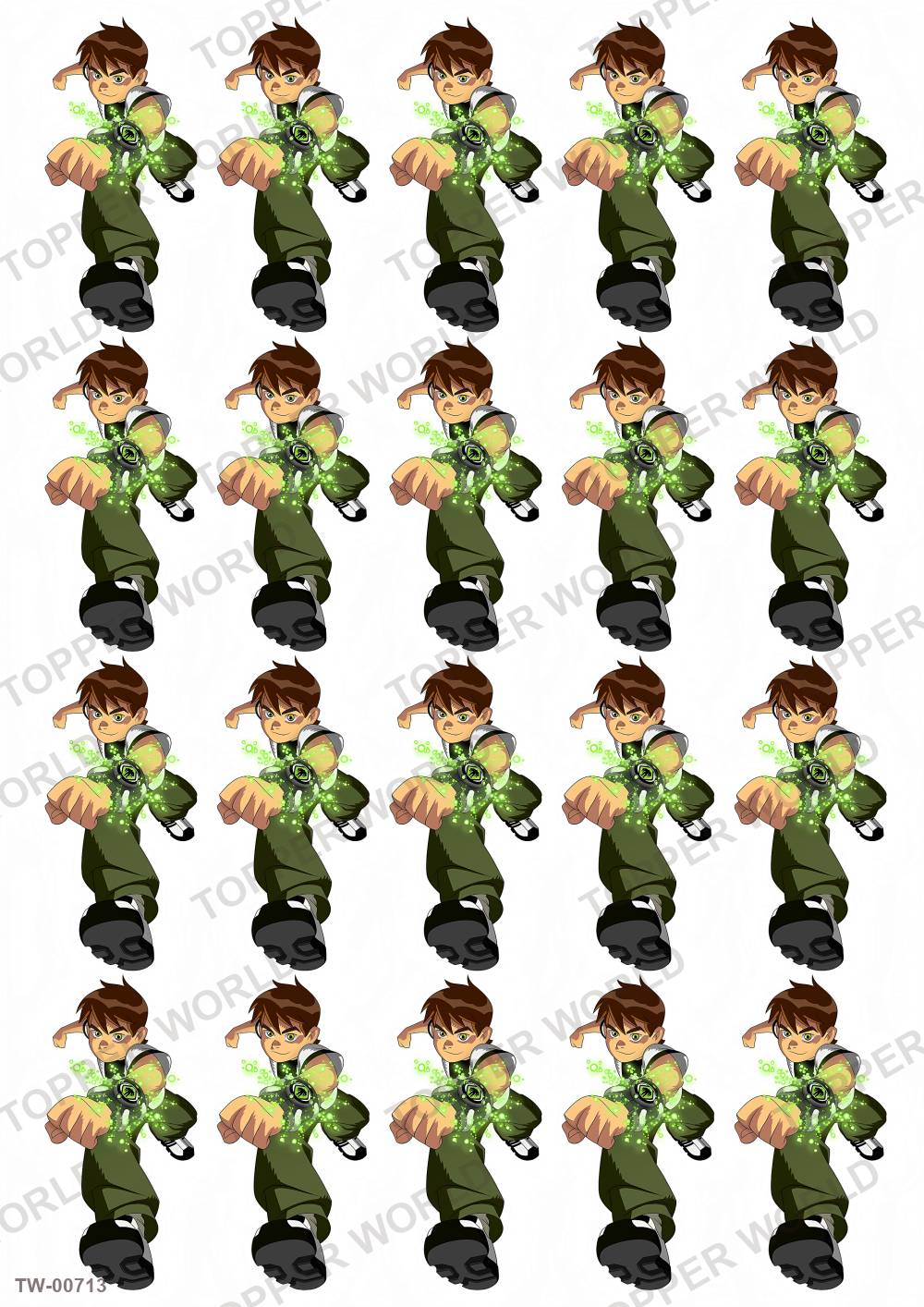 Ben 10 Topper Sheet 20 – A4 topper sheet