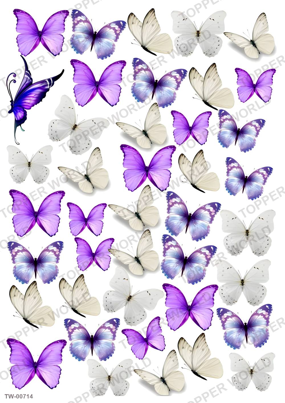 Butterfly Topper Sheet 20 – A4 topper sheet
