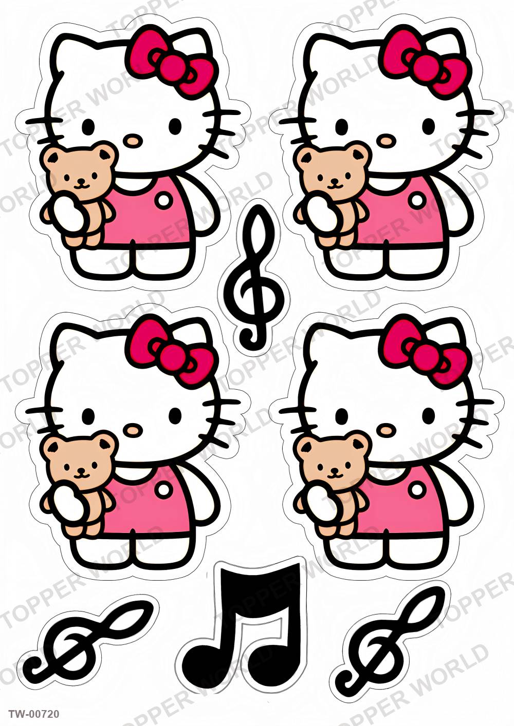 Hello Kitty Topper Sheet 20 – A4 topper sheet