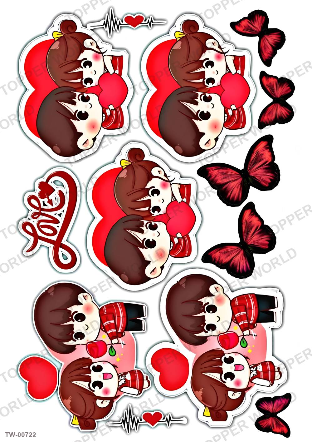 Love Topper Sheet 20 – A4 topper sheet