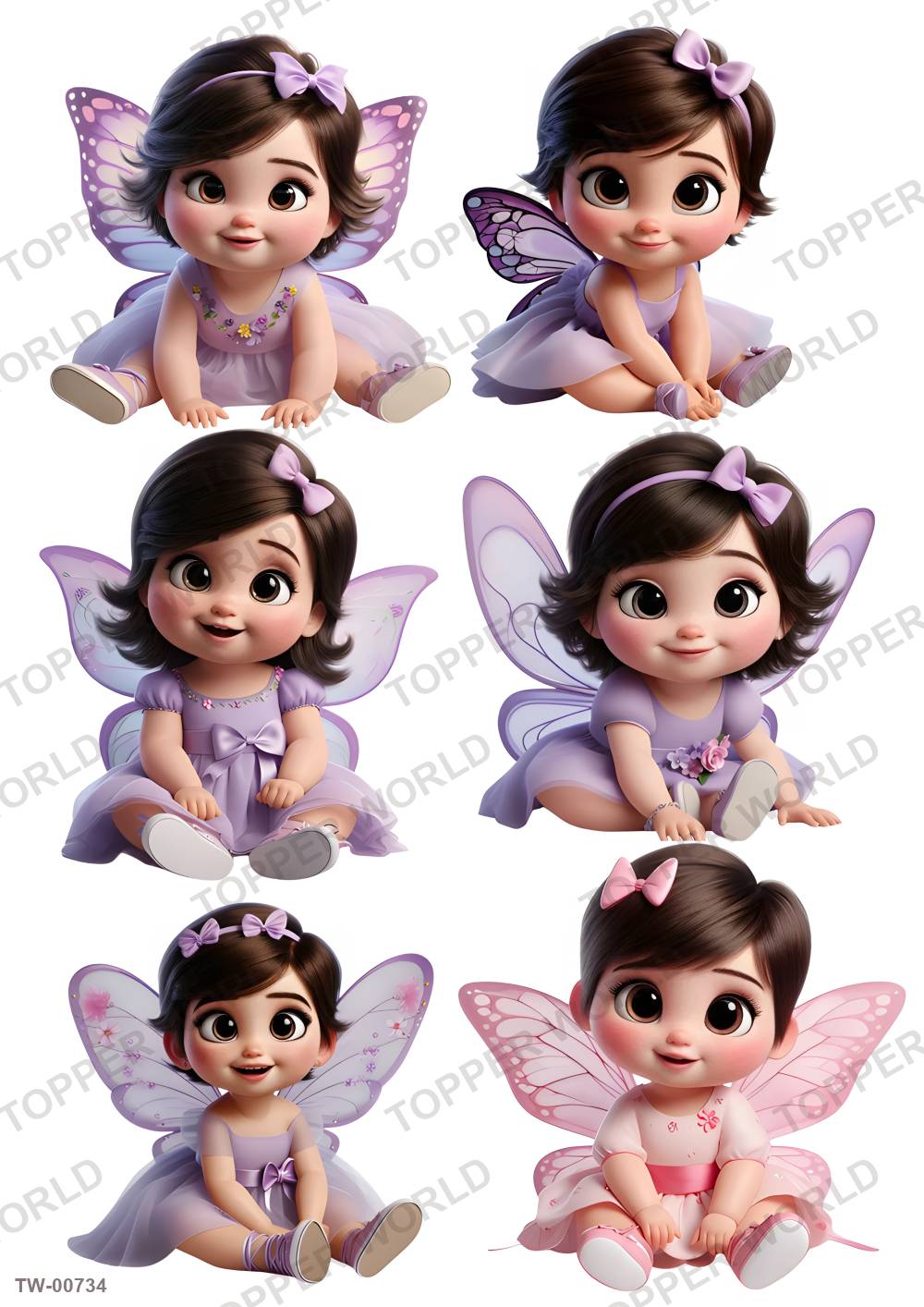 Little Girl Topper Sheet 20 – A4 topper sheet