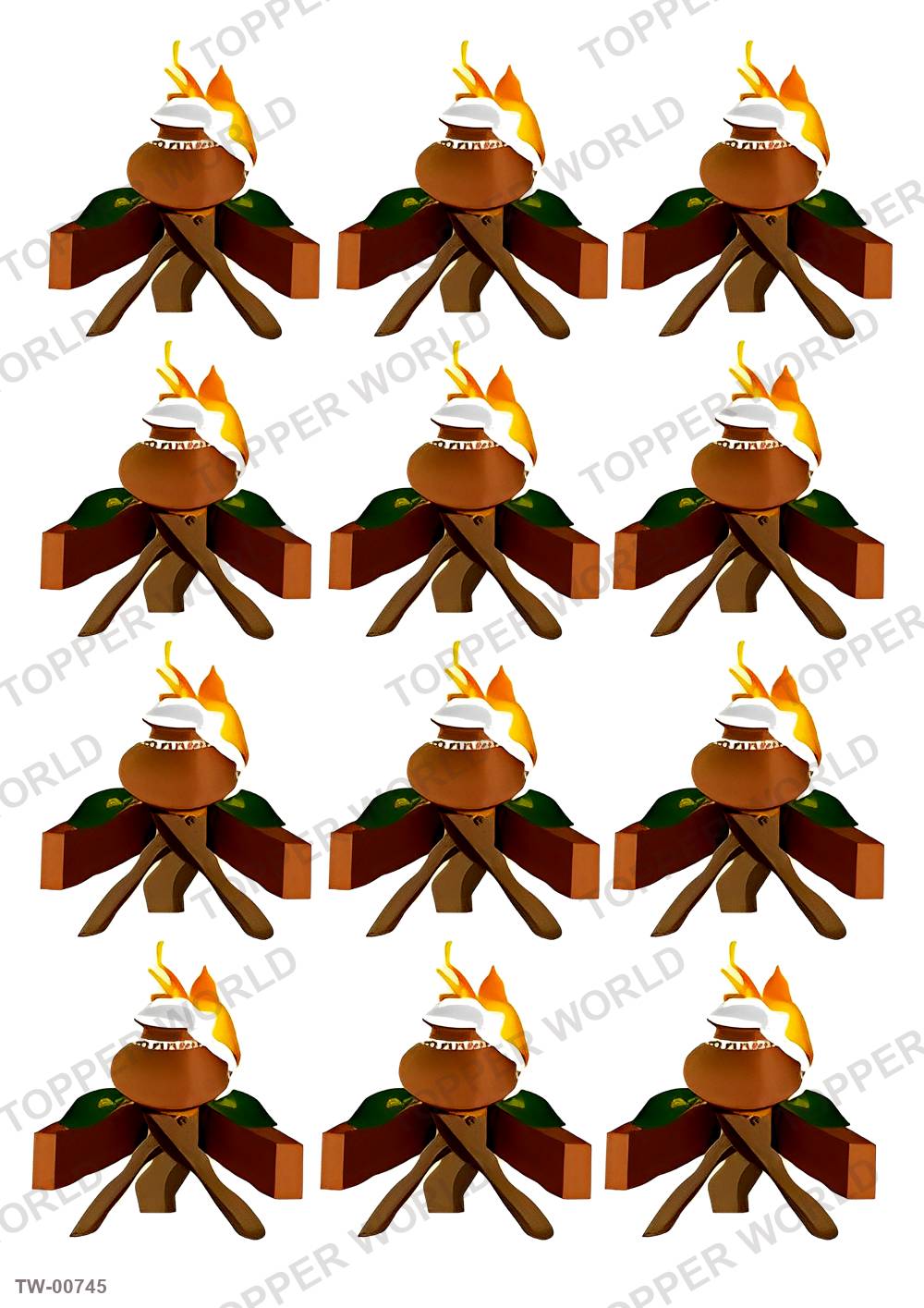 Happy New Year Topper Sheet 21 – A4 topper sheet