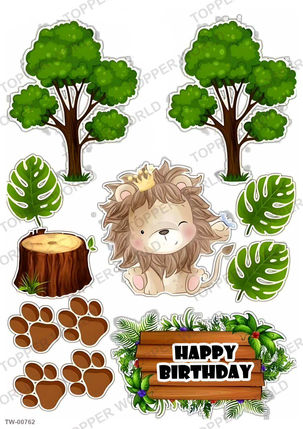 Animals Topper Sheet 22 – A4 topper sheet