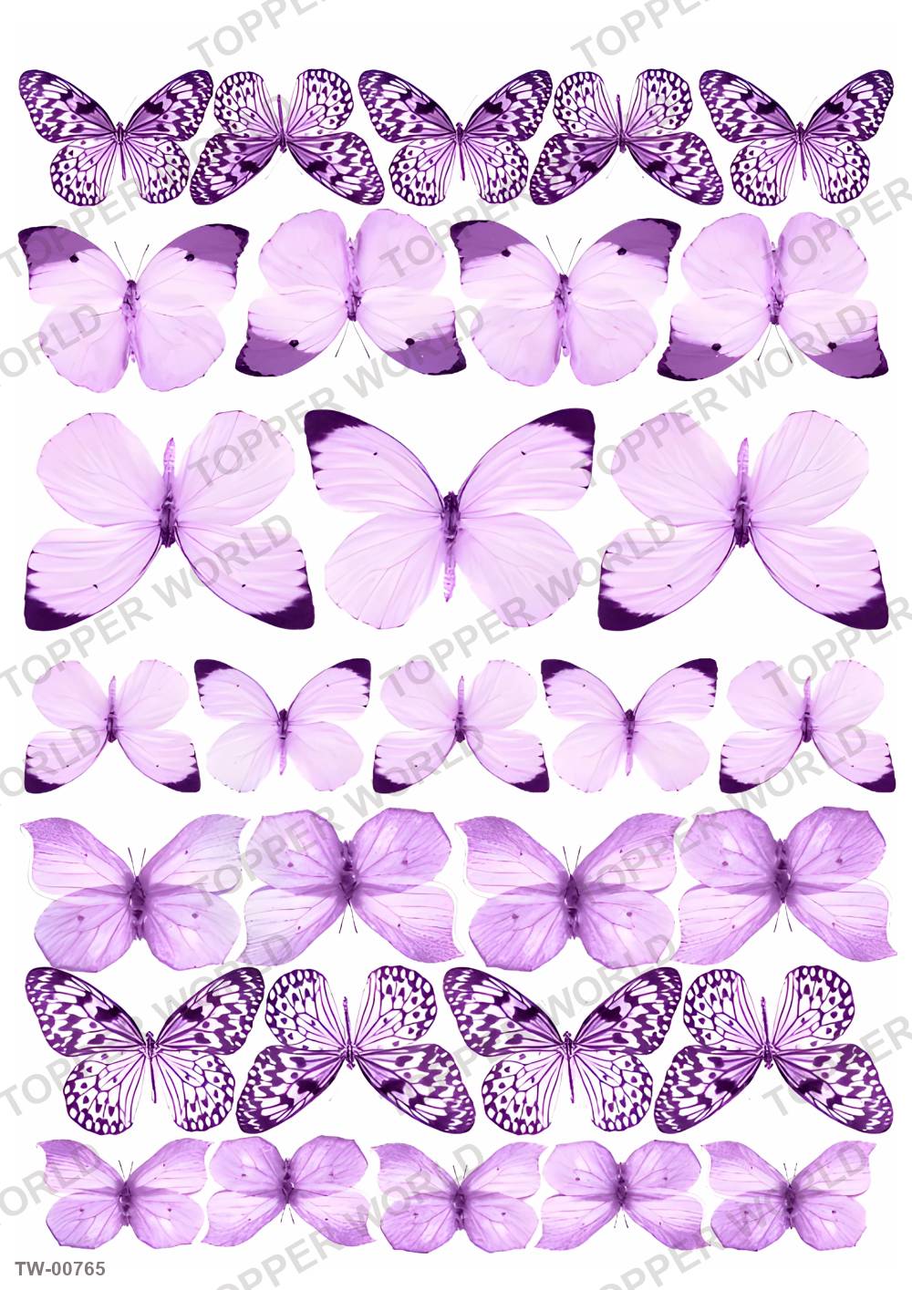 Butterfly Topper Sheet 22 – A4 topper sheet