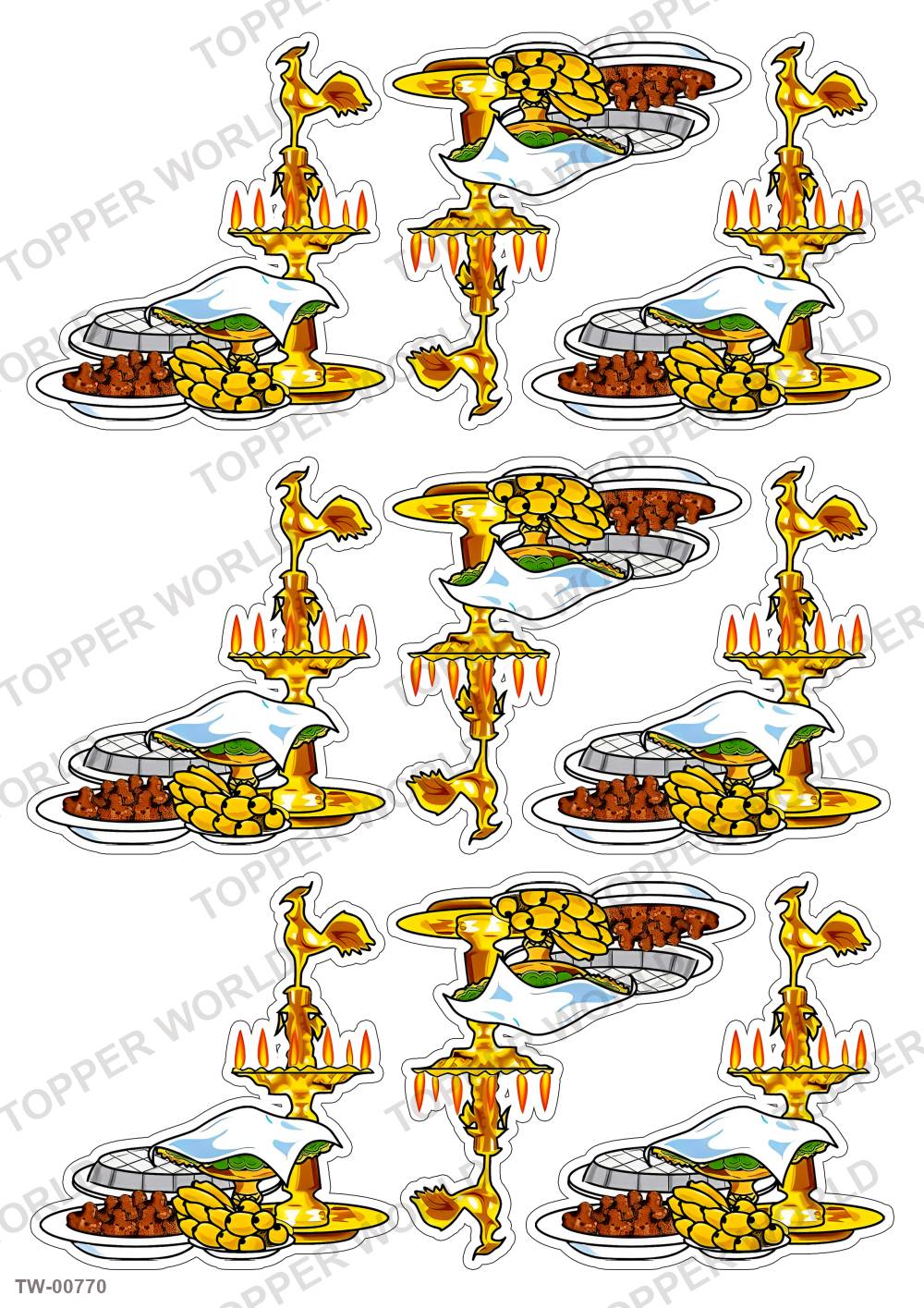Happy New Year Topper Sheet 22 – A4 topper sheet