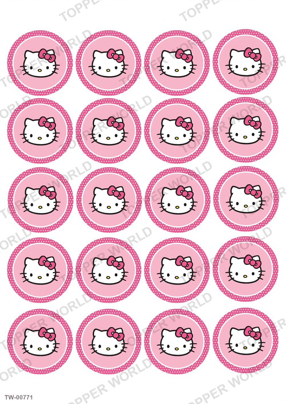 Hello Kitty Topper Sheet 22 – A4 topper sheet