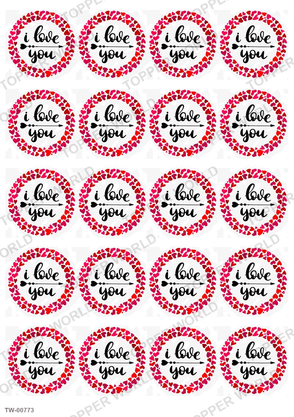 Love Topper Sheet 22 – A4 topper sheet