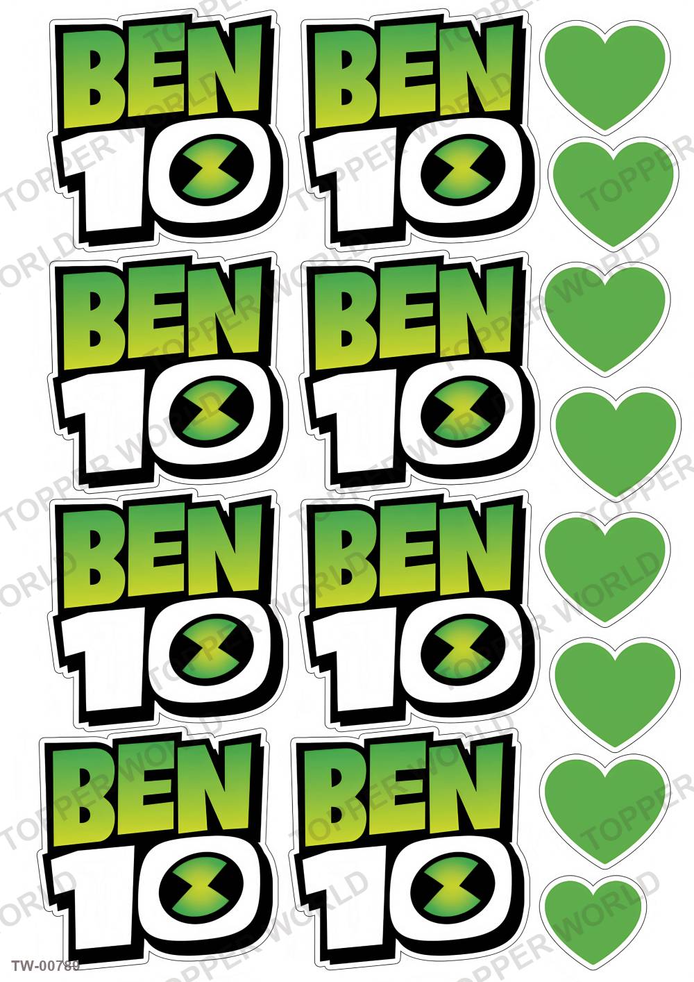 Ben 10 Topper Sheet 23 – A4 topper sheet