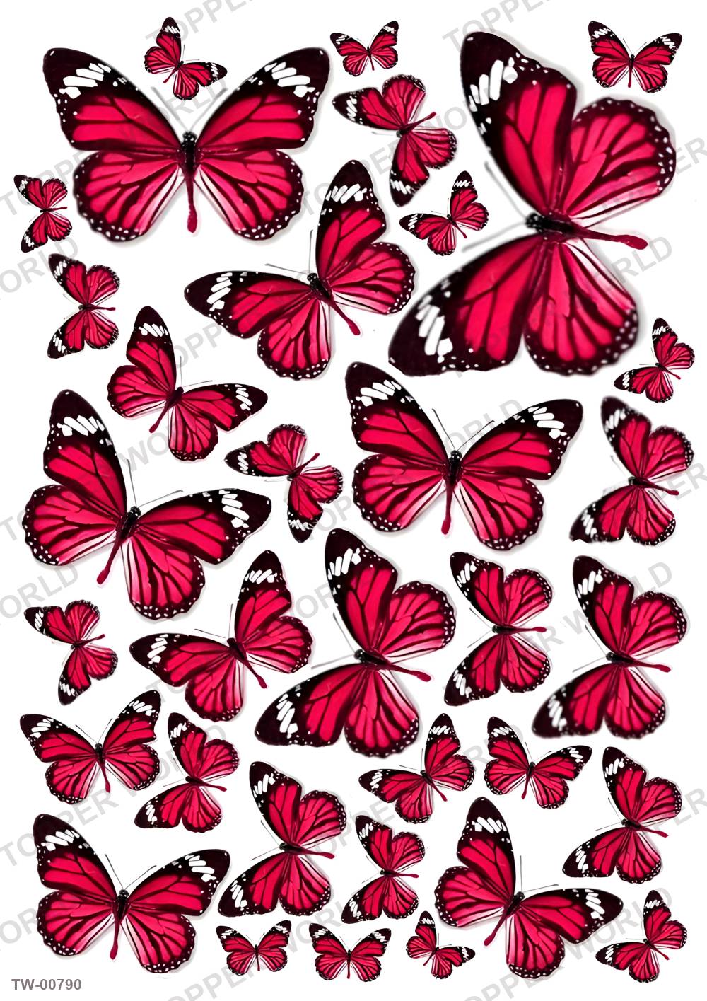 Butterfly Topper Sheet 23 – A4 topper sheet