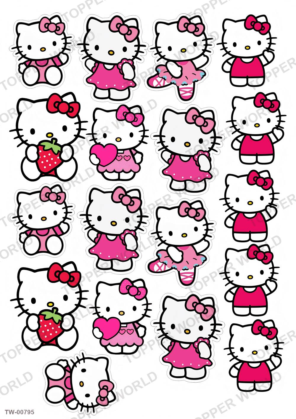 Hello Kitty Topper Sheet 23 – A4 topper sheet