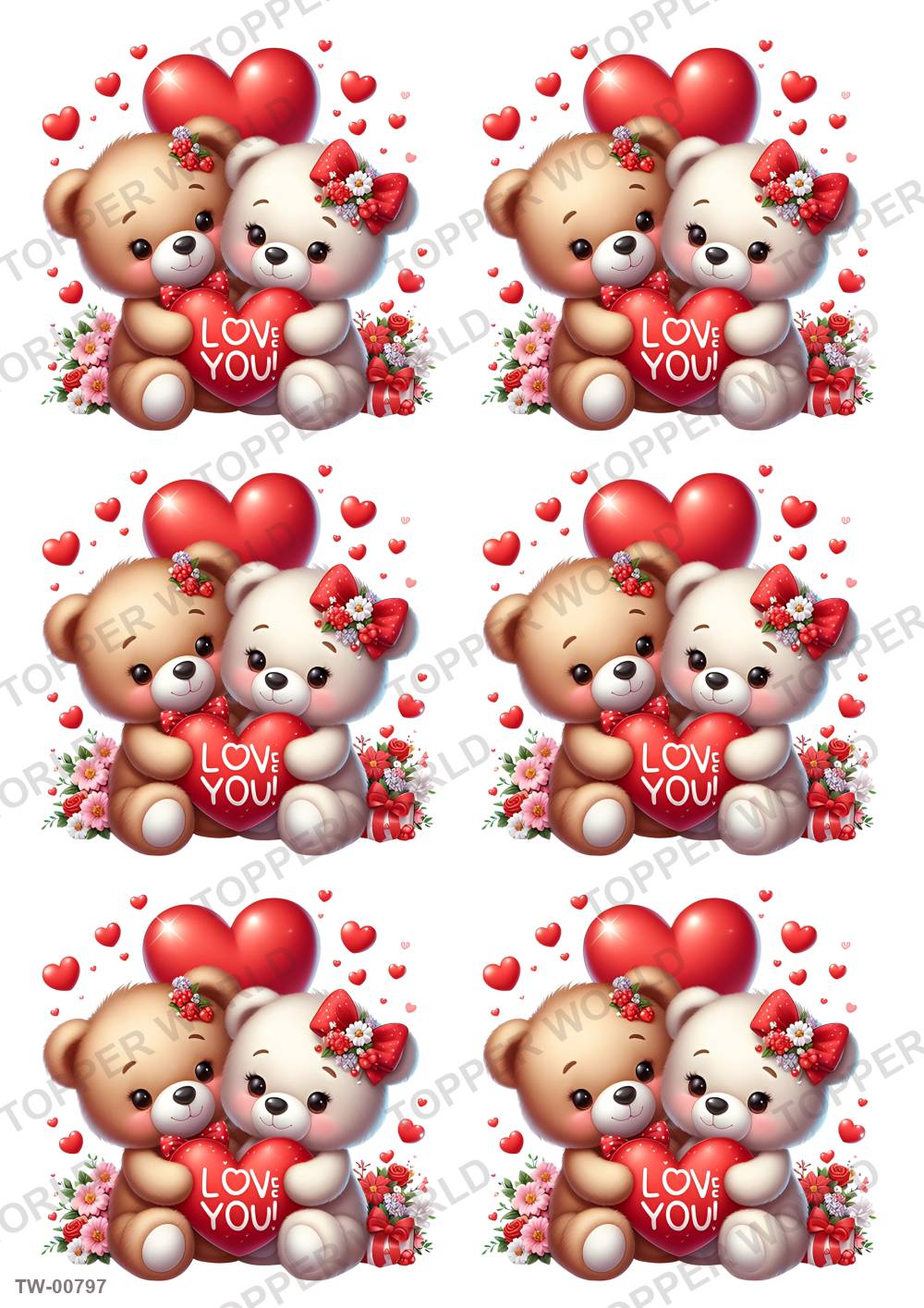 Love Topper Sheet 23 – A4 topper sheet