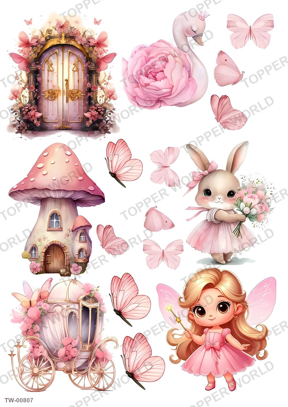 Little Girl Topper Sheet 23 – A4 topper sheet