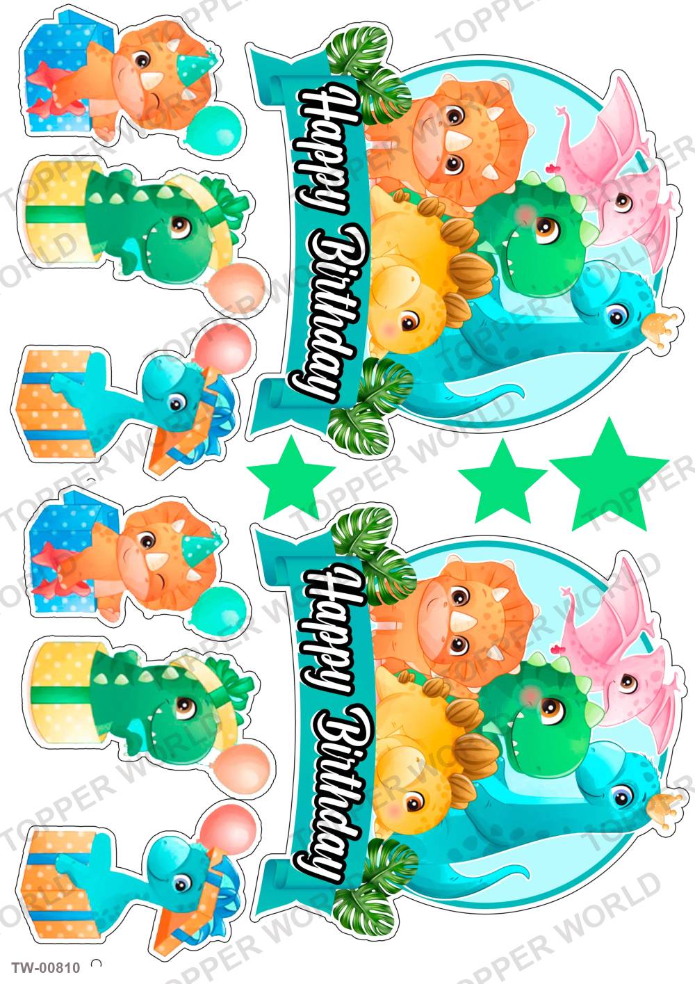 Animals Topper Sheet 24 – A4 topper sheet