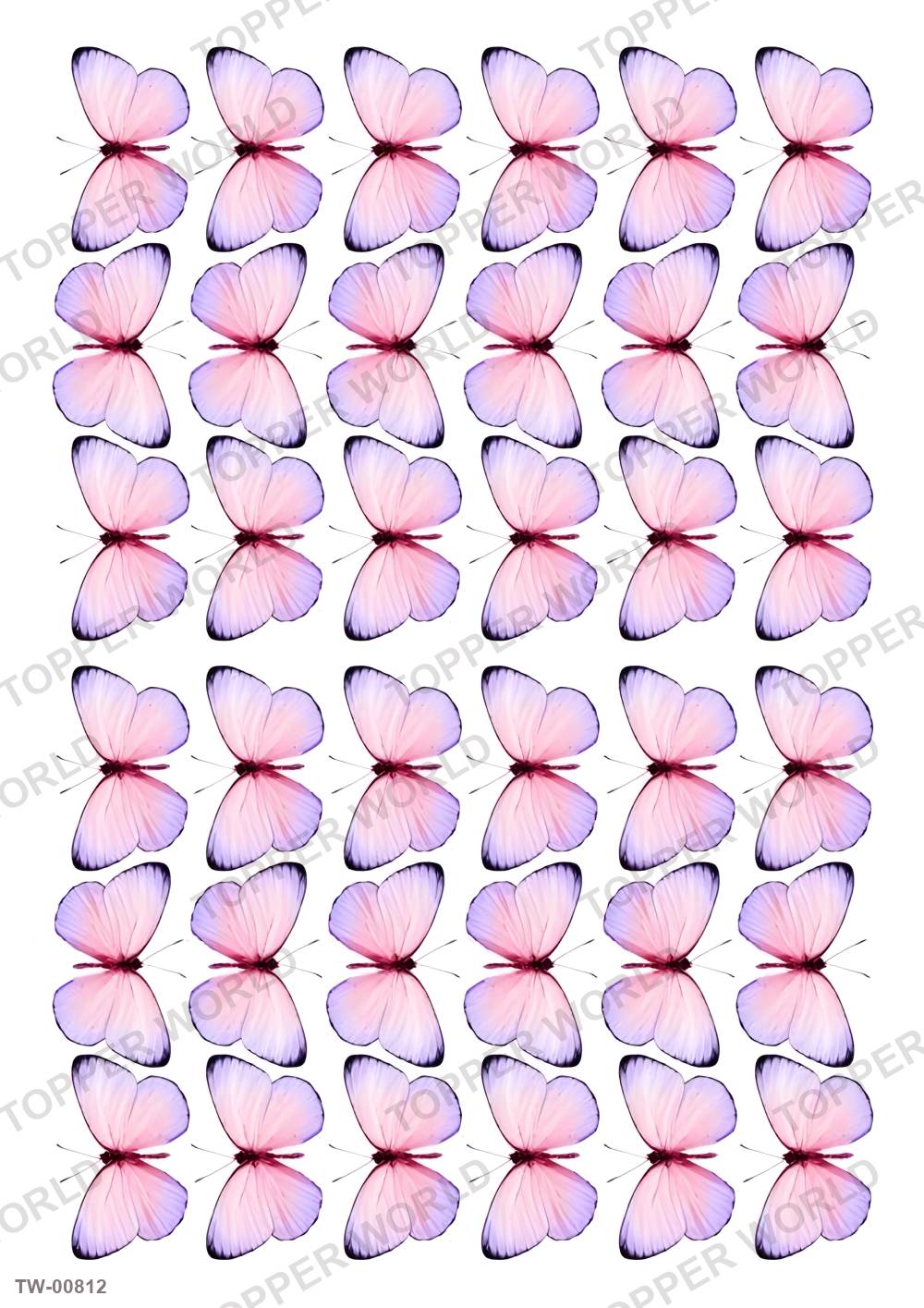 Butterfly Topper Sheet 24 – A4 topper sheet