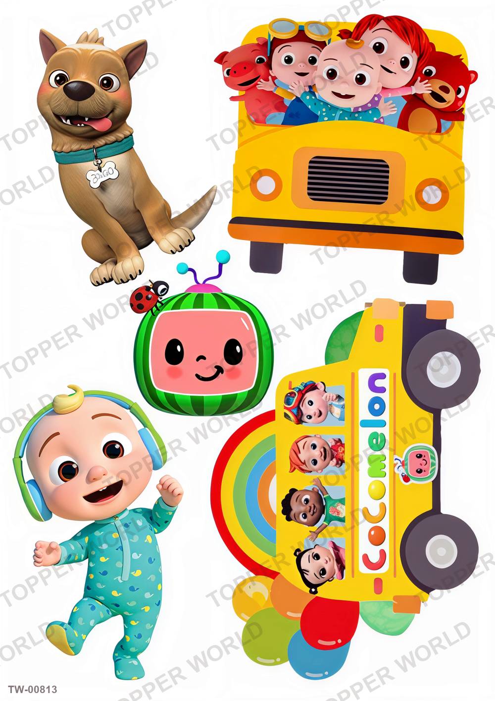 Cocomelon Topper Sheet 24 – A4 topper sheet