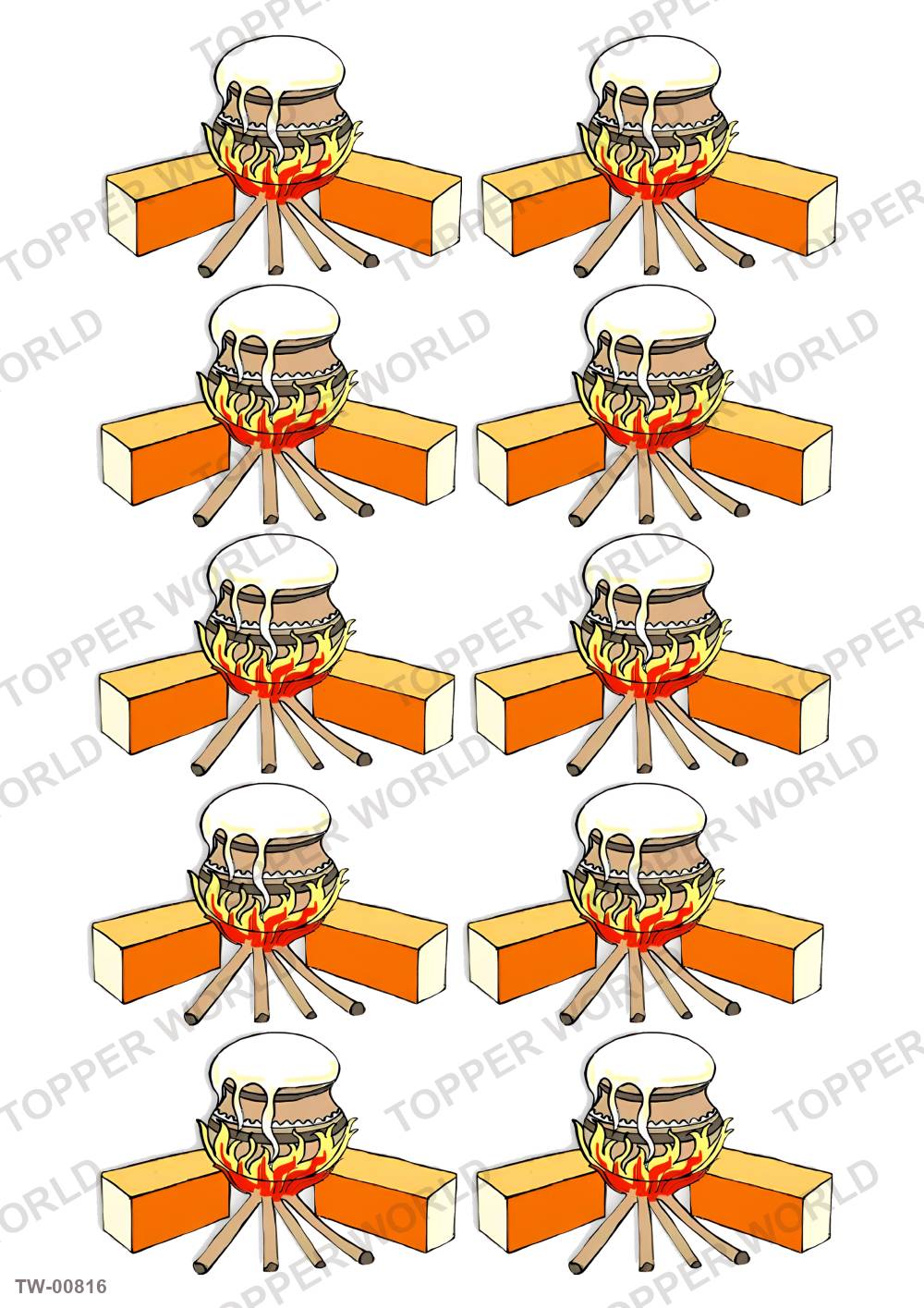 Happy New Year Topper Sheet 24 – A4 topper sheet