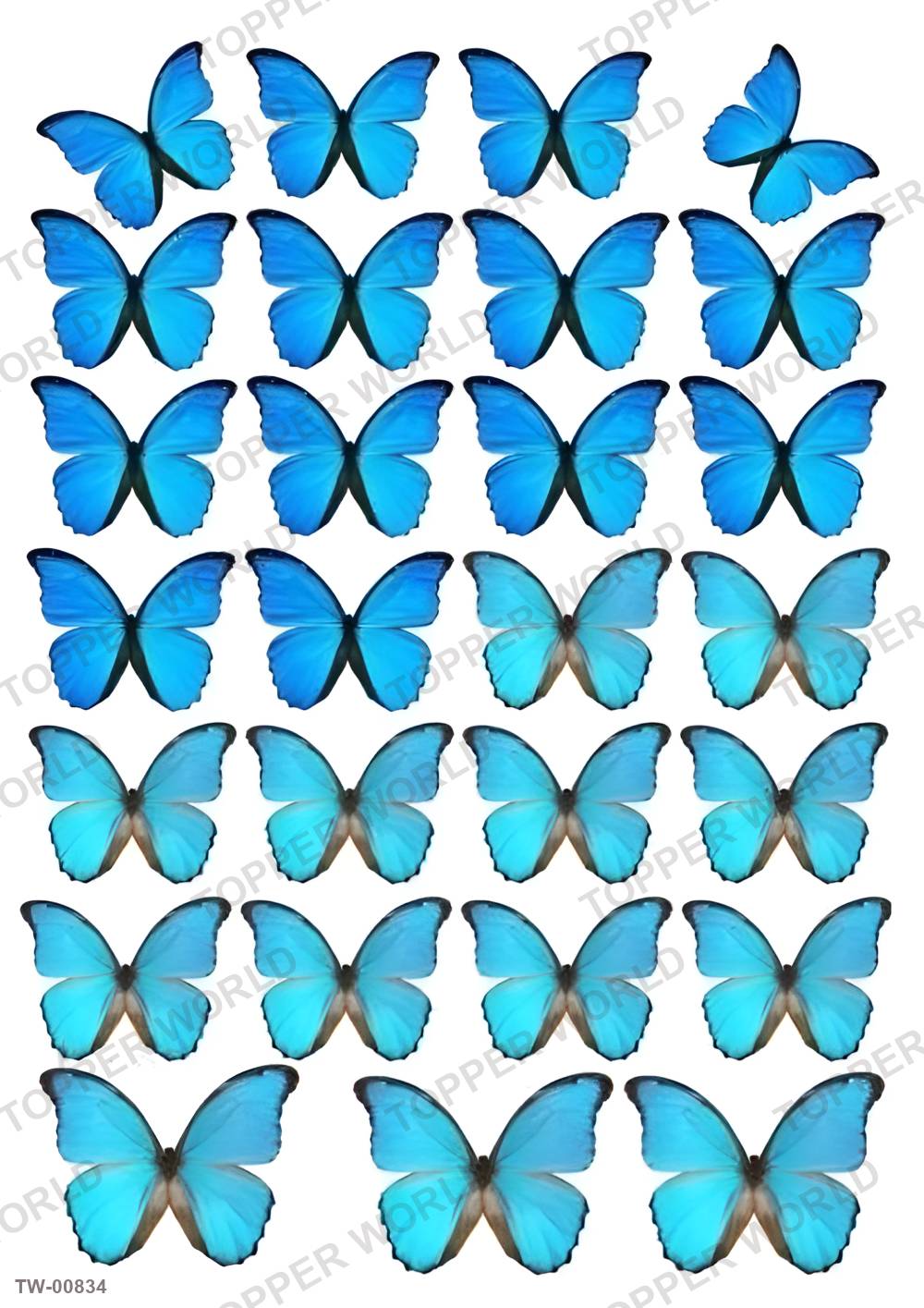 Butterfly Topper Sheet 25 – A4 topper sheet