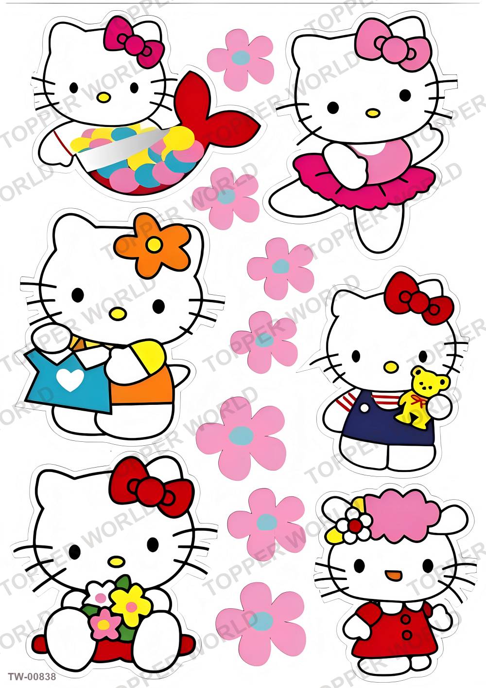 Hello Kitty Topper Sheet 25 – A4 topper sheet