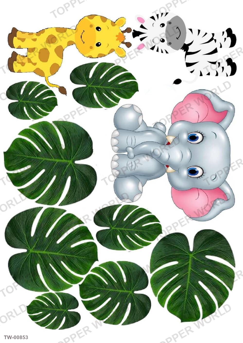 Animals Topper Sheet 26 – A4 topper sheet