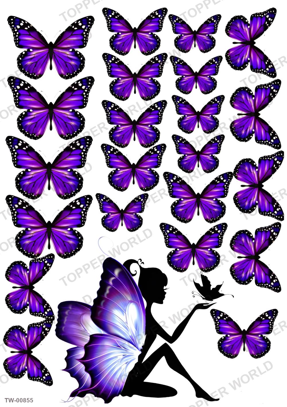 Butterfly Topper Sheet 26 – A4 topper sheet