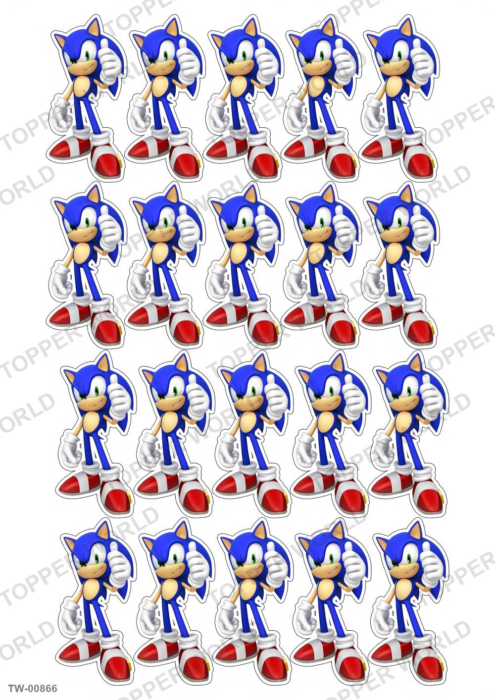 Sonic Topper Sheet 26 – A4 topper sheet