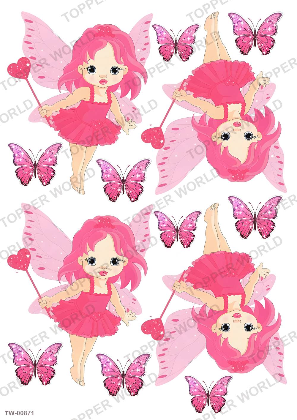 Little Girl Topper Sheet 26 – A4 topper sheet