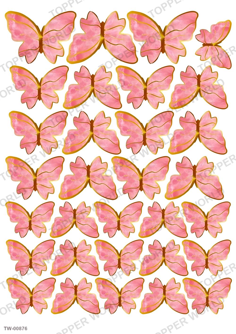 Butterfly Topper Sheet 27 – A4 topper sheet