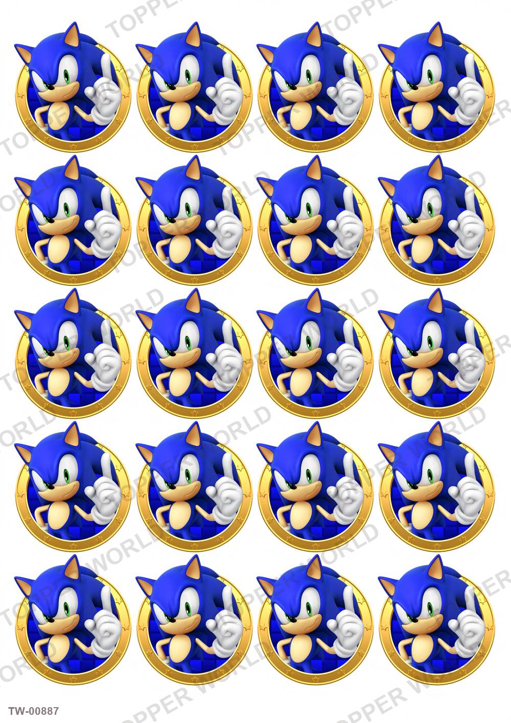 Sonic Topper Sheet 27 – A4 topper sheet