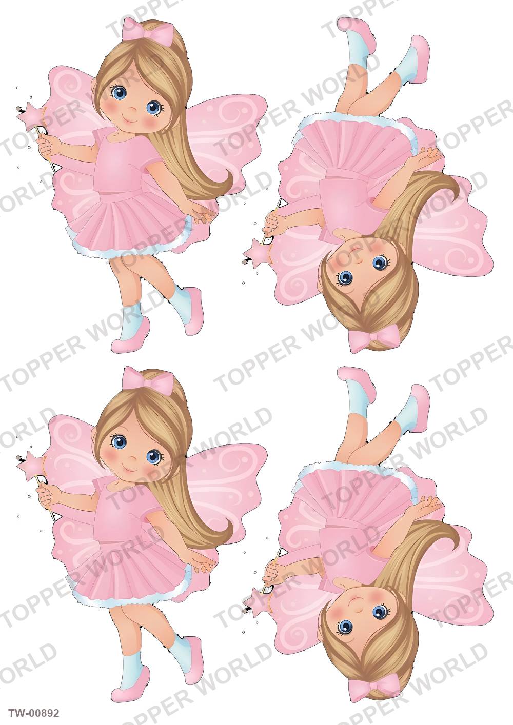 Little Girl Topper Sheet 27 – A4 topper sheet