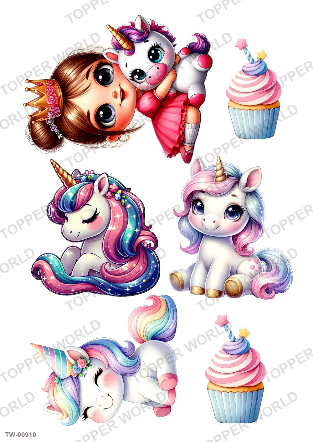 Unicorn Topper Sheet 28 – A4 topper sheet