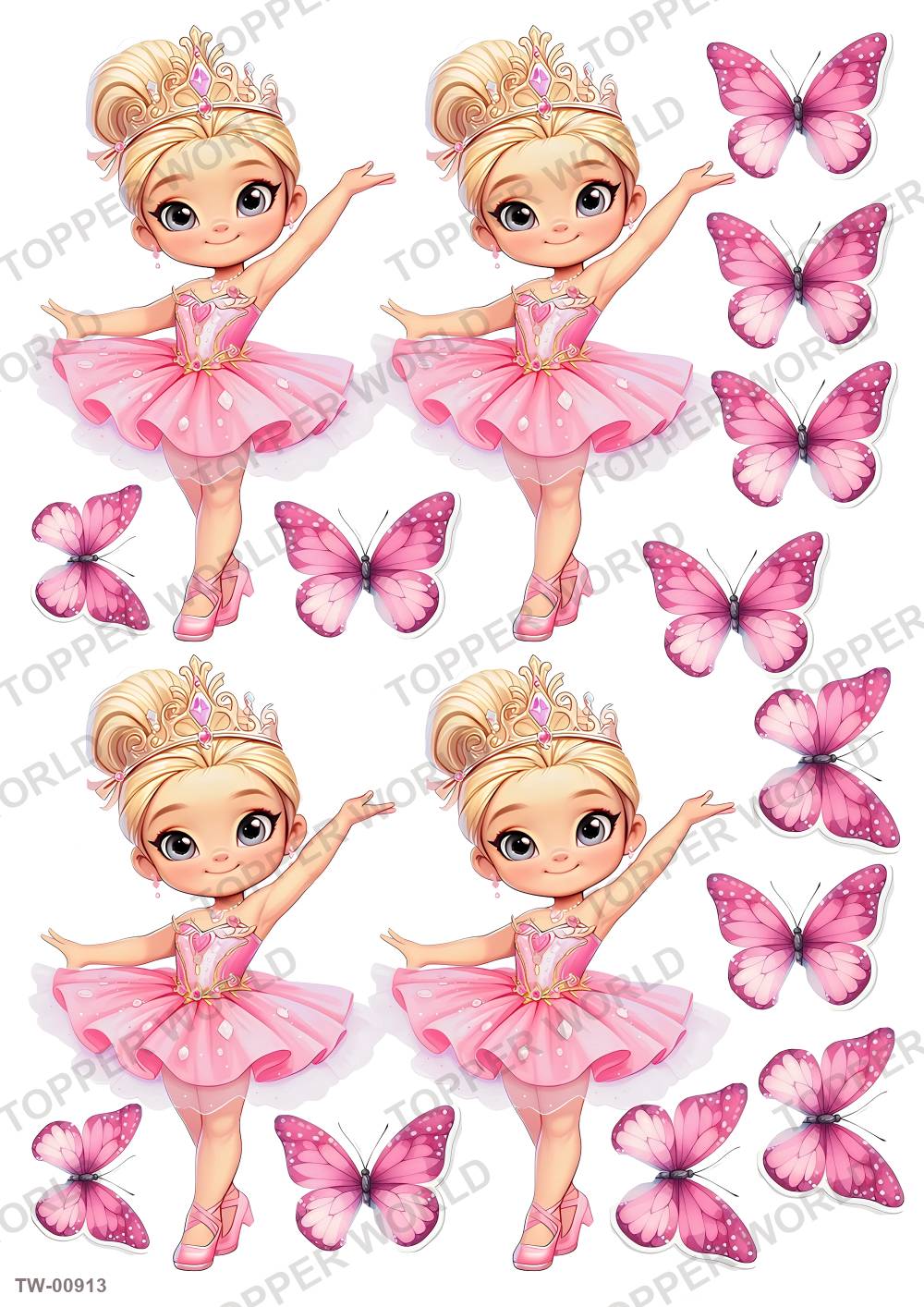 Little Girl Topper Sheet 28 – A4 topper sheet