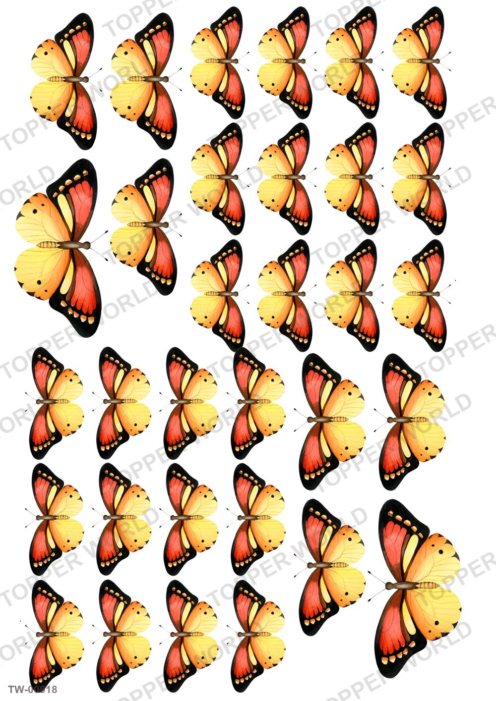 Butterfly Topper Sheet 29 – A4 topper sheet