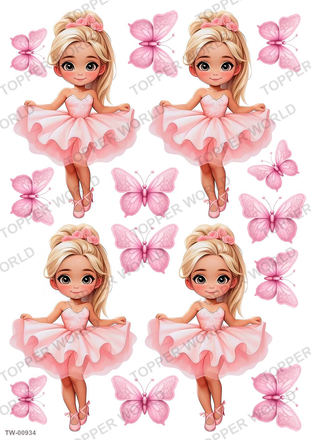 Little Girl Topper Sheet 29 – A4 topper sheet