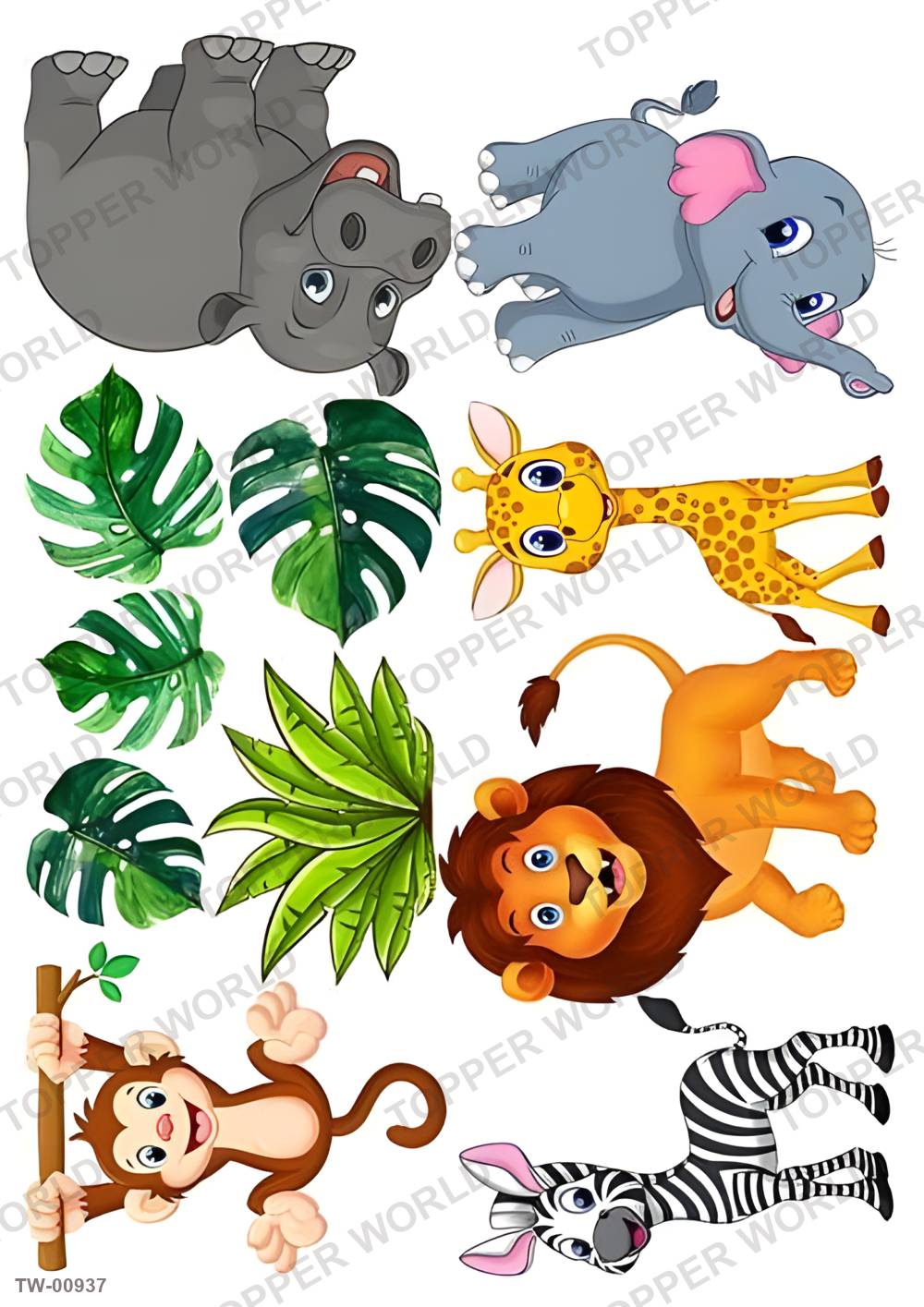 Animals Topper Sheet 30 – A4 topper sheet