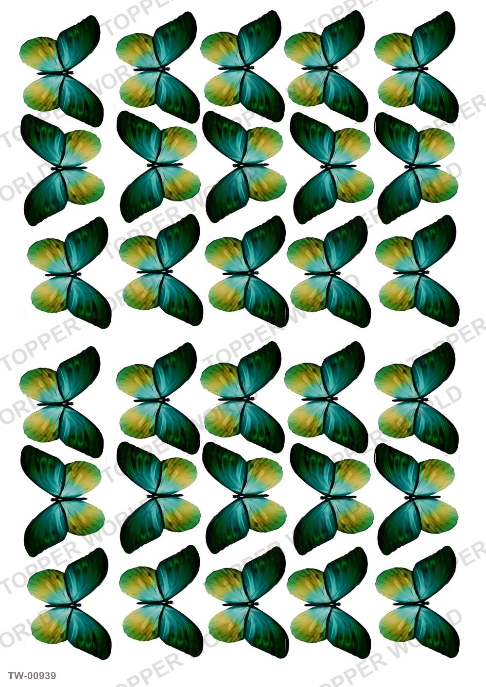 Butterfly Topper Sheet 30 – A4 topper sheet